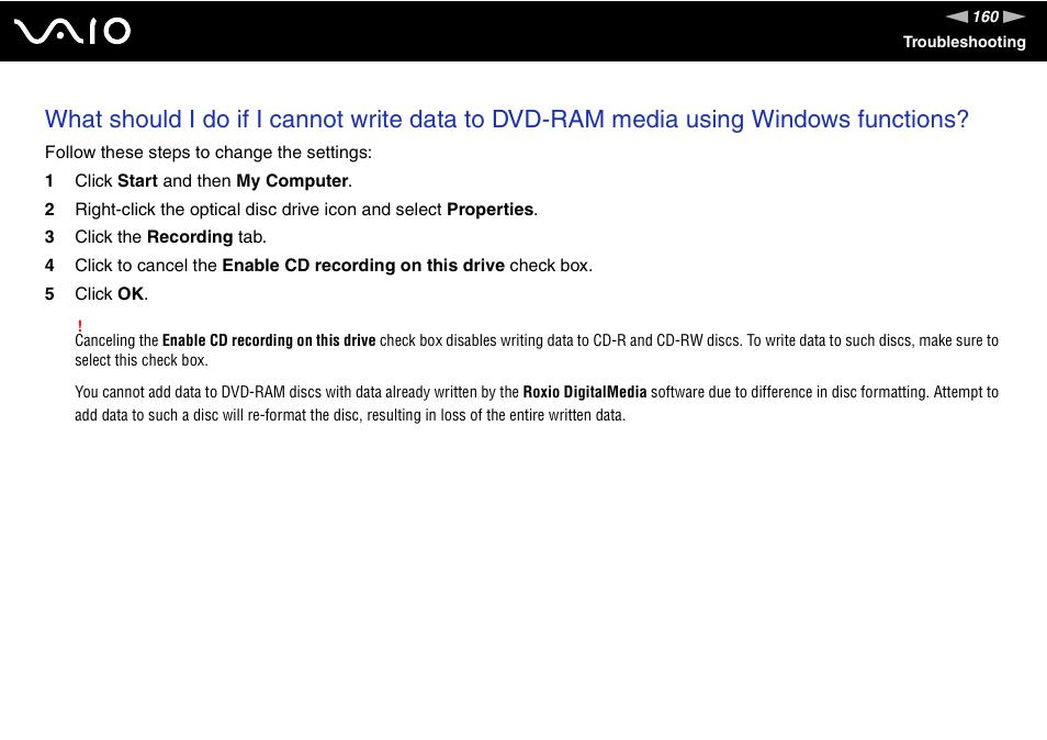 Sony VGN-UX180P User Manual | Page 160 / 189