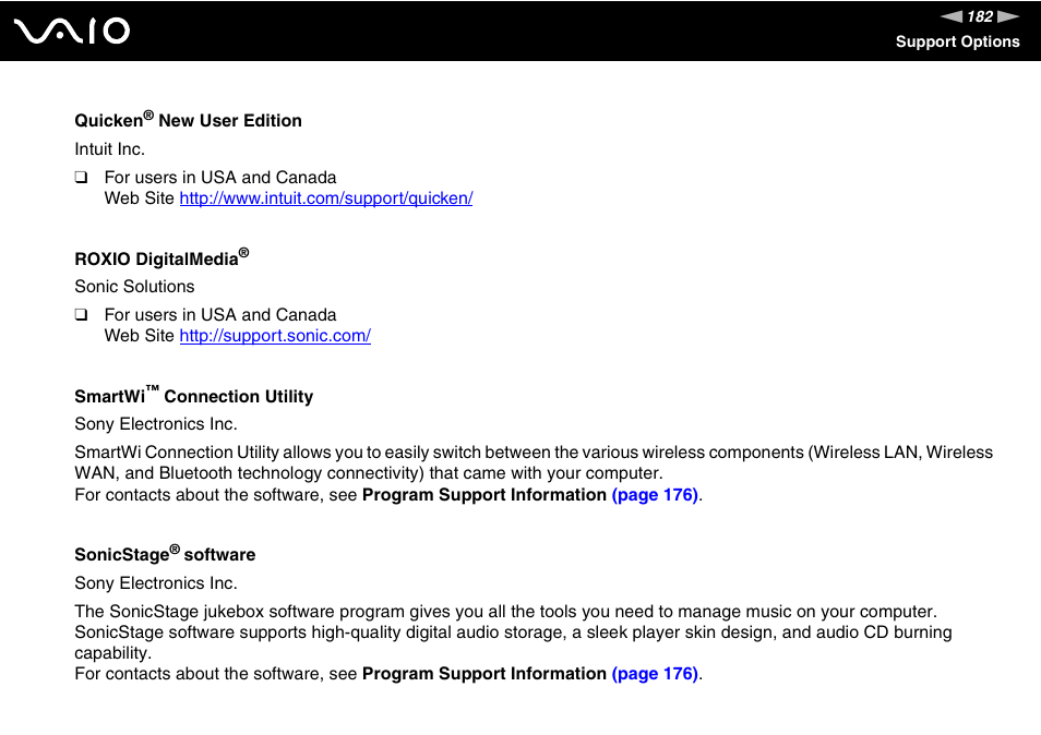 Sony VGN-UX180P User Manual | Page 182 / 189