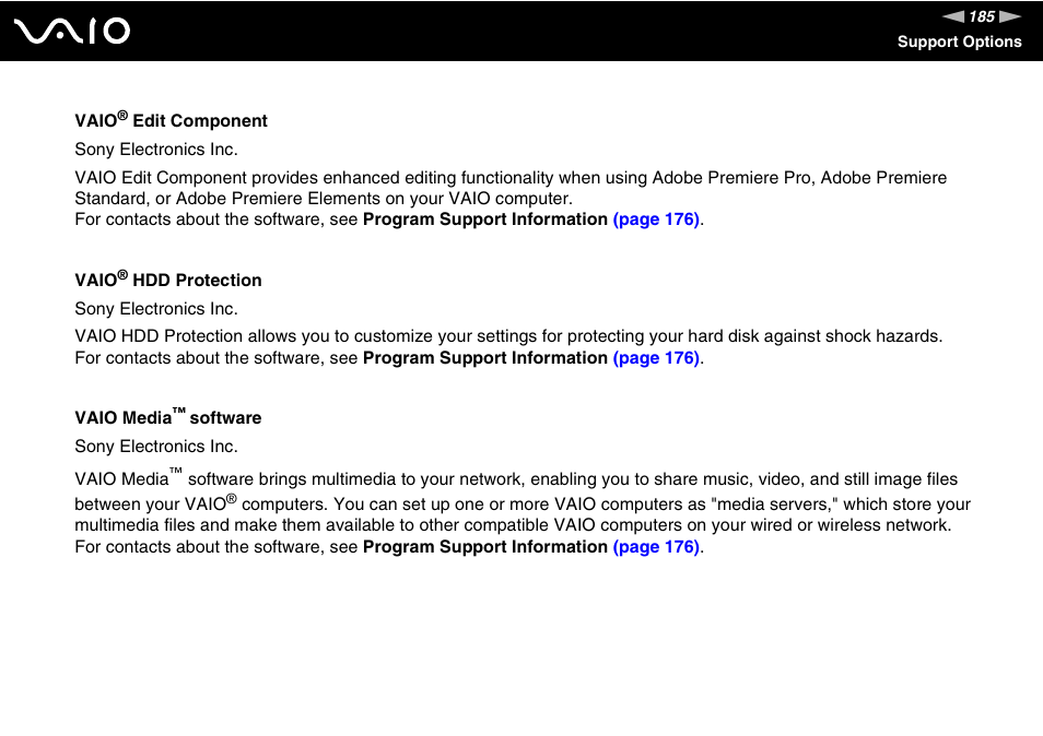 Sony VGN-UX180P User Manual | Page 185 / 189