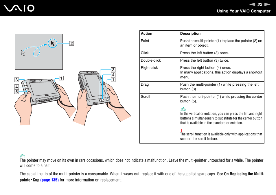 Sony VGN-UX180P User Manual | Page 32 / 189