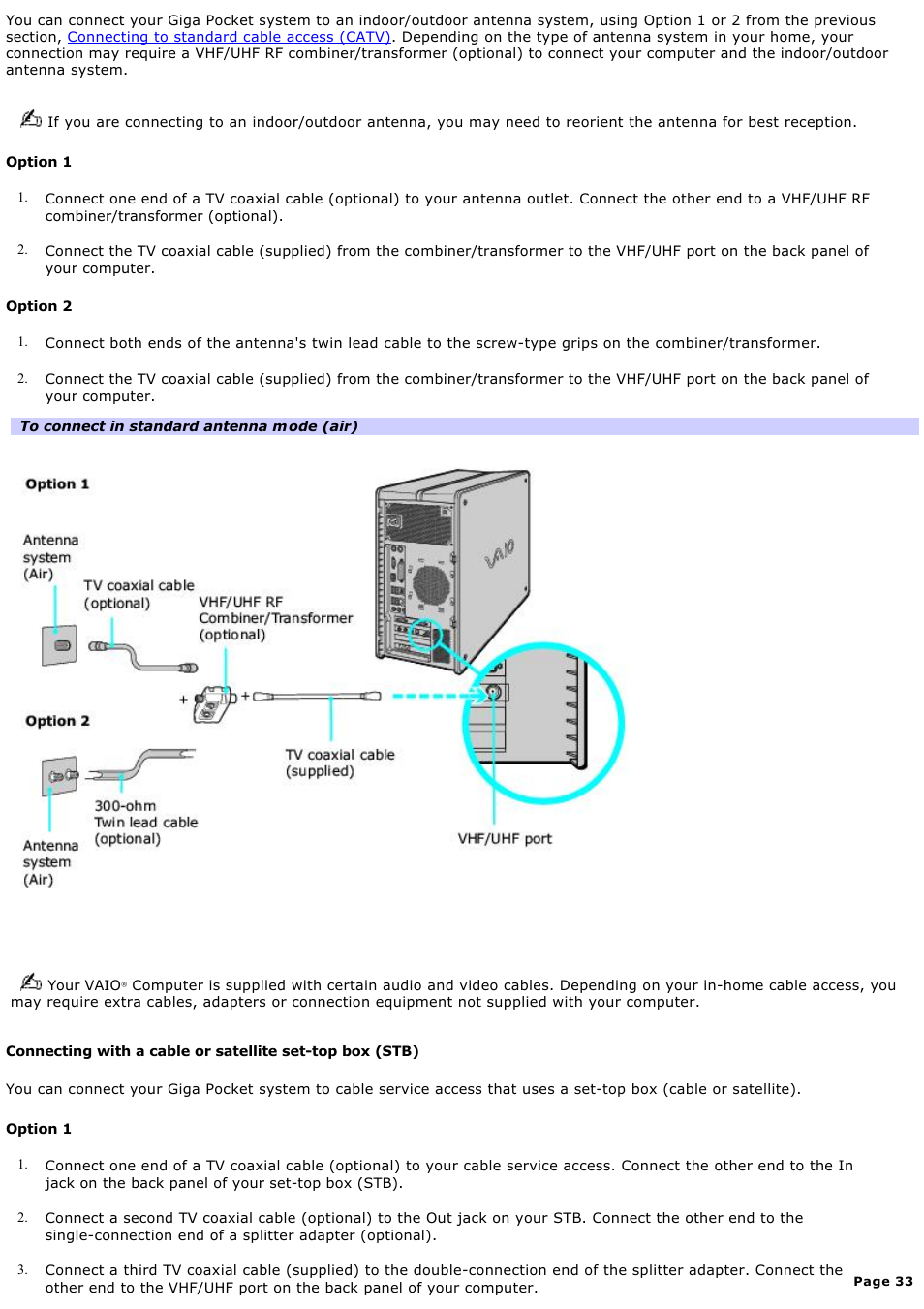 Sony PCV-RZ31G User Manual | Page 33 / 223