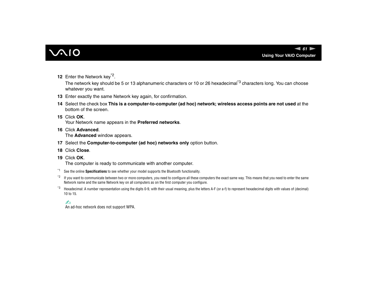 Sony VGN-FE570G User Manual | Page 61 / 194