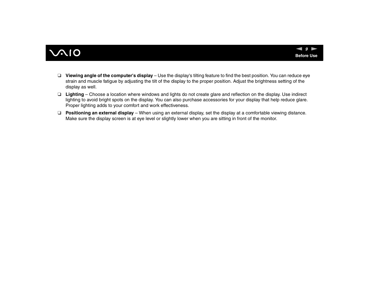 Sony VGN-FE570G User Manual | Page 9 / 194