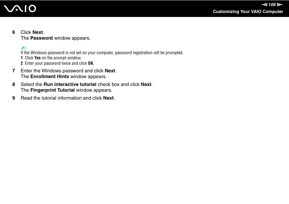 Sony VGN-TXN27N User Manual | Page 106 / 218