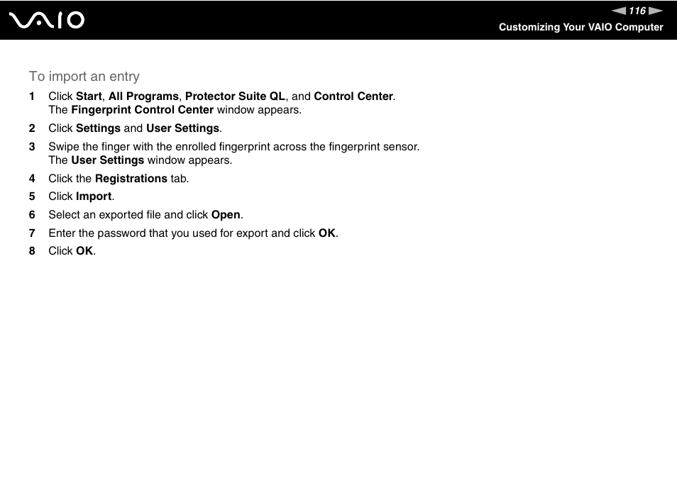 Sony VGN-TXN27N User Manual | Page 116 / 218