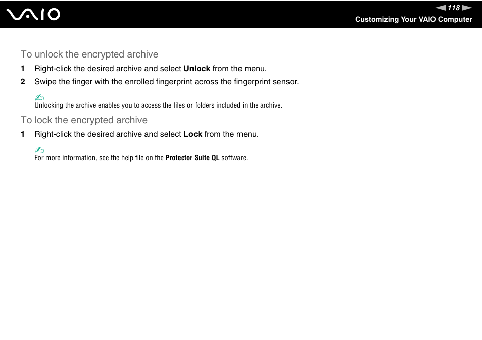 Sony VGN-TXN27N User Manual | Page 118 / 218