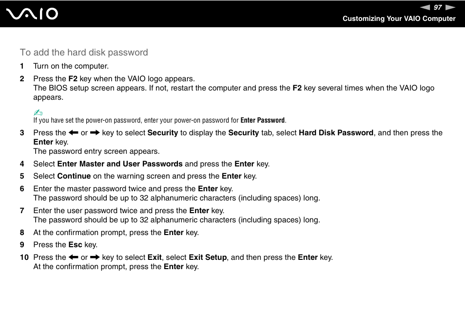 Sony VGN-TXN27N User Manual | Page 97 / 218