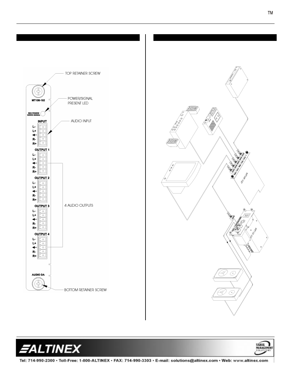 Multi-tasker | Altinex MT108-102 User Manual | Page 5 / 13
