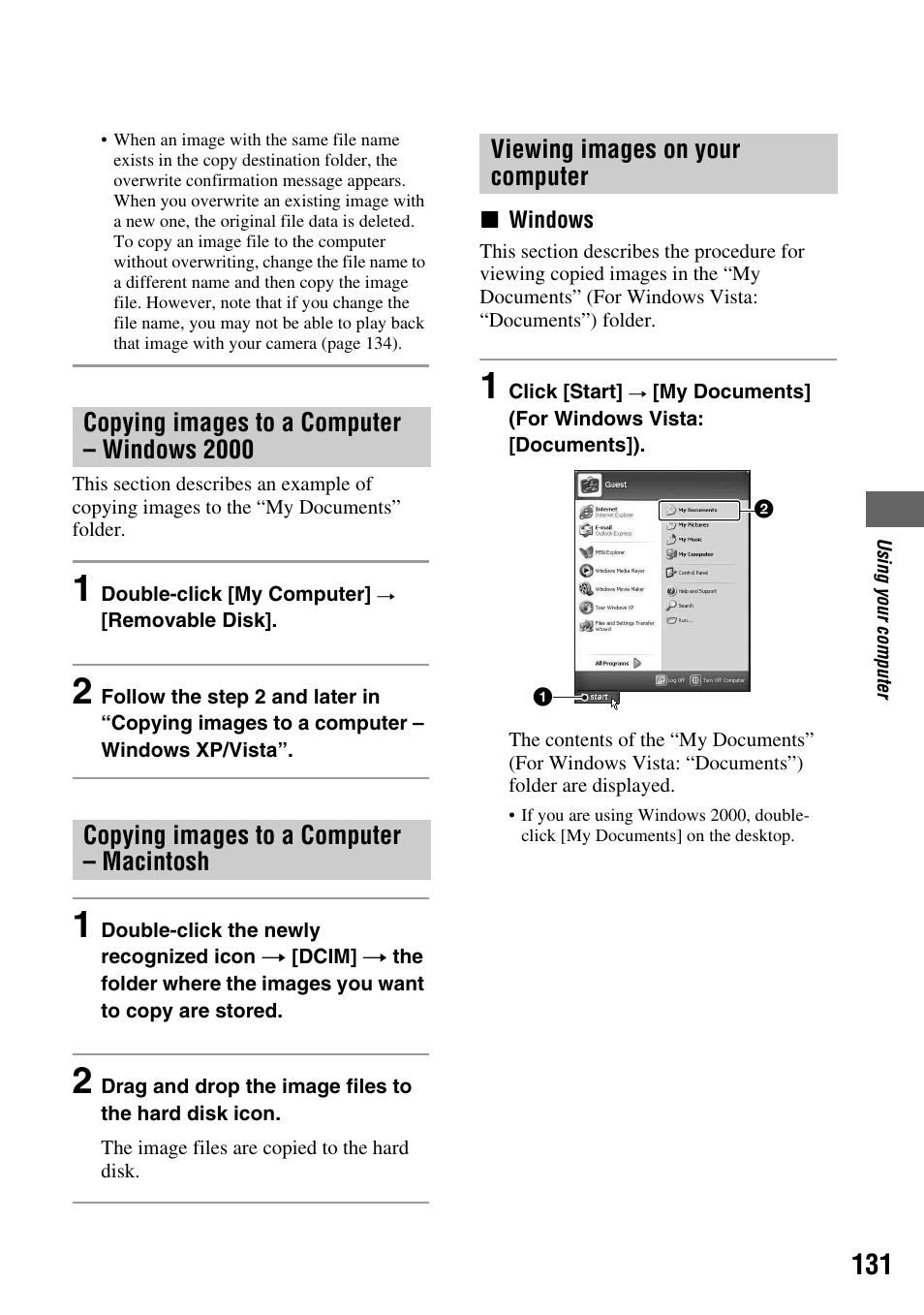 Sony DSLR-A700 User Manual | Page 131 / 179