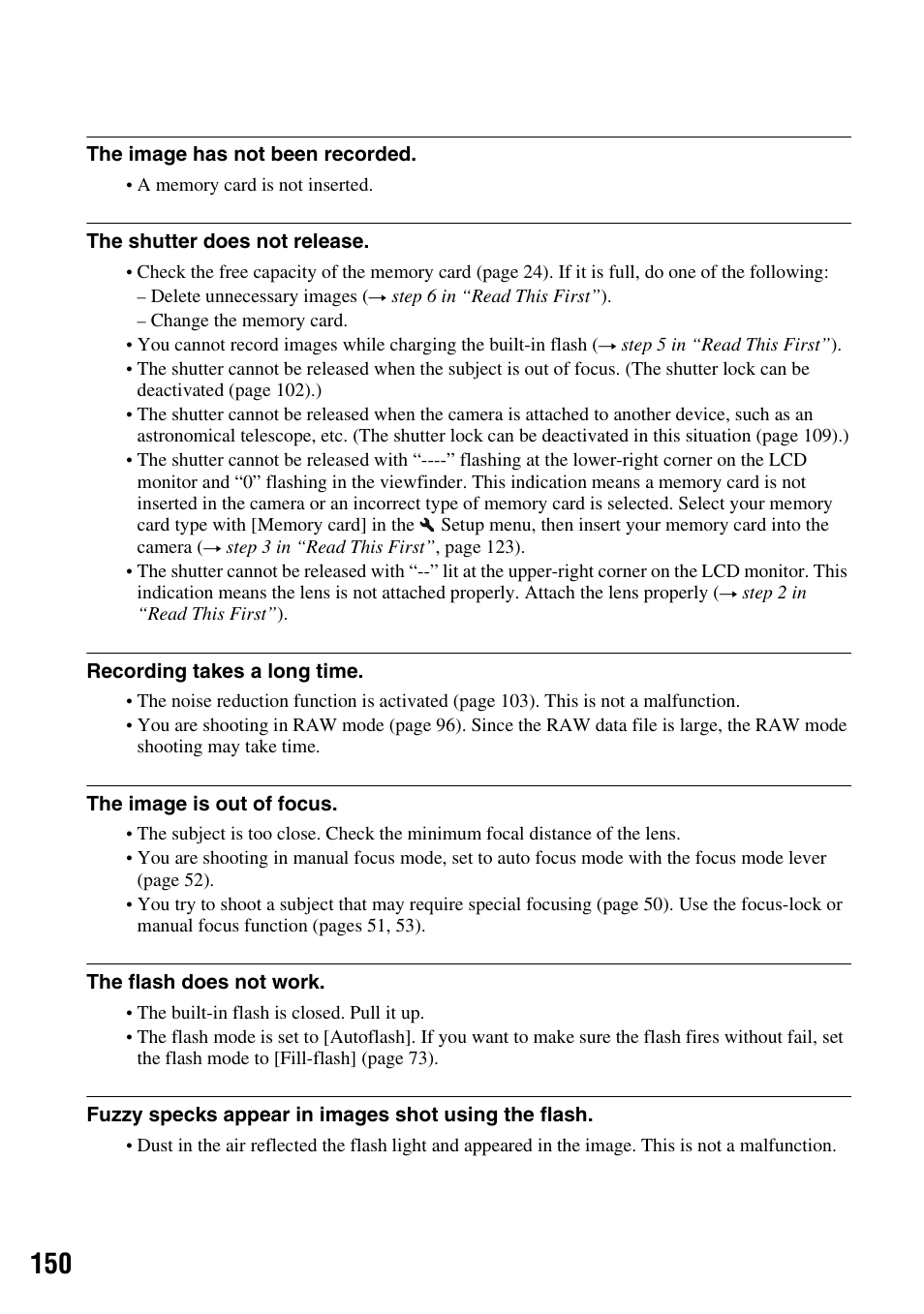 Sony DSLR-A700 User Manual | Page 150 / 179