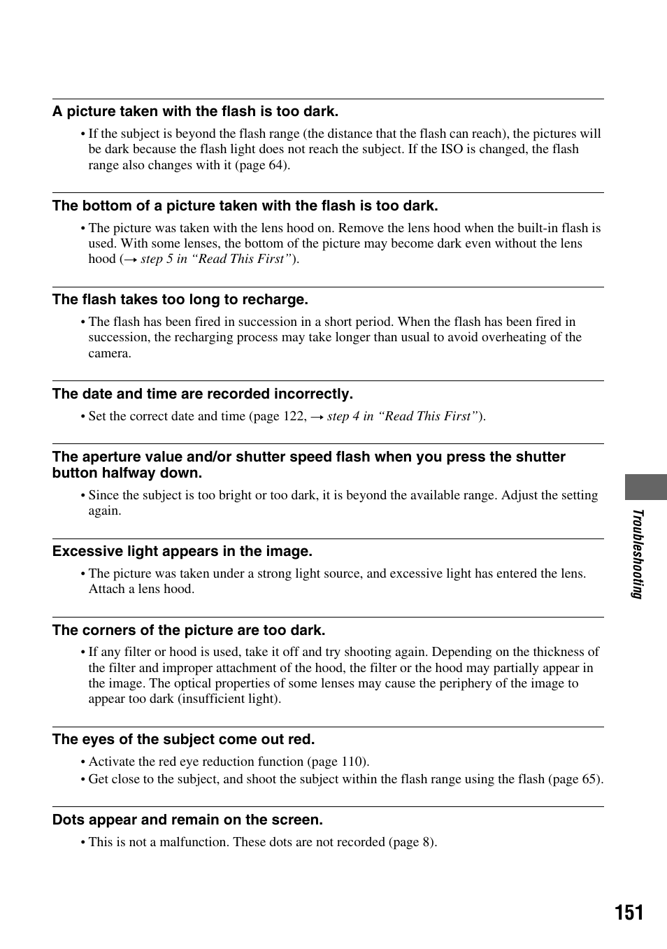 Sony DSLR-A700 User Manual | Page 151 / 179