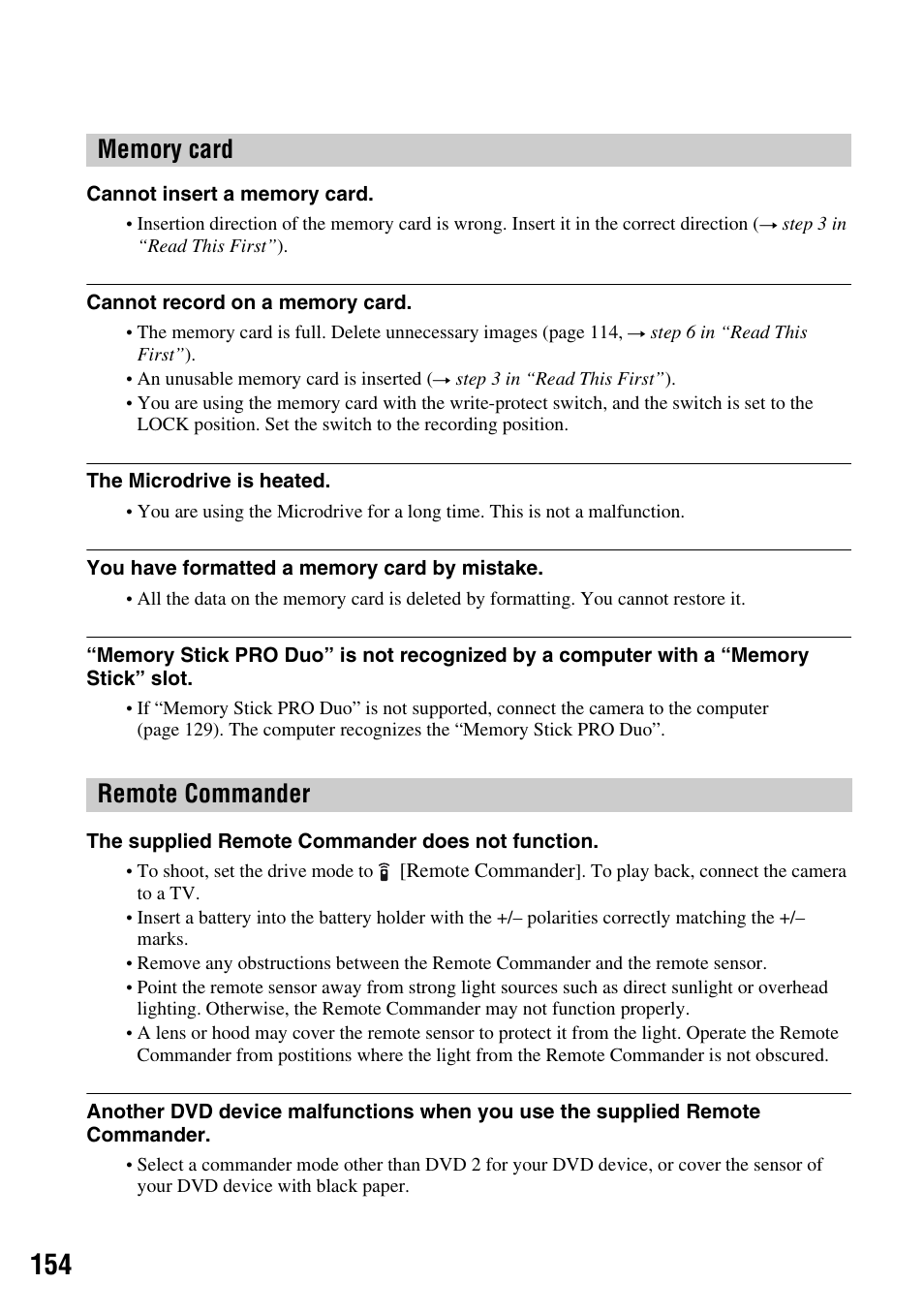 Sony DSLR-A700 User Manual | Page 154 / 179