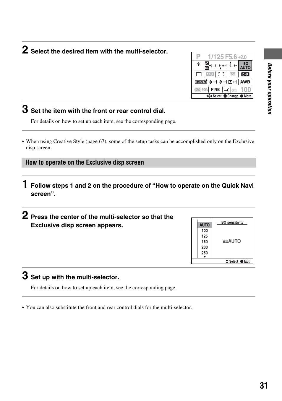 Sony DSLR-A700 User Manual | Page 31 / 179