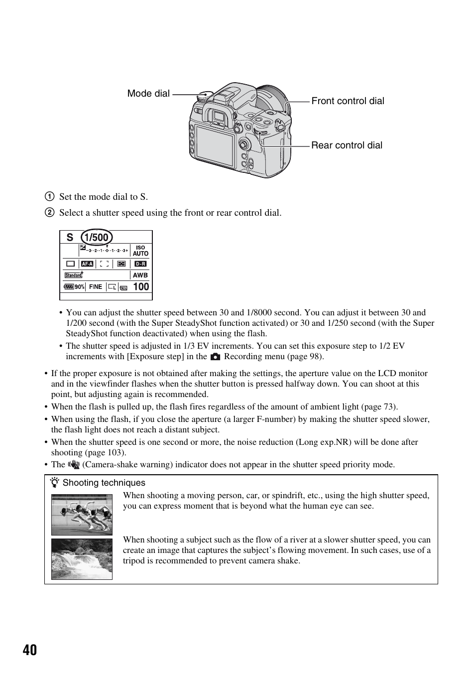 Sony DSLR-A700 User Manual | Page 40 / 179