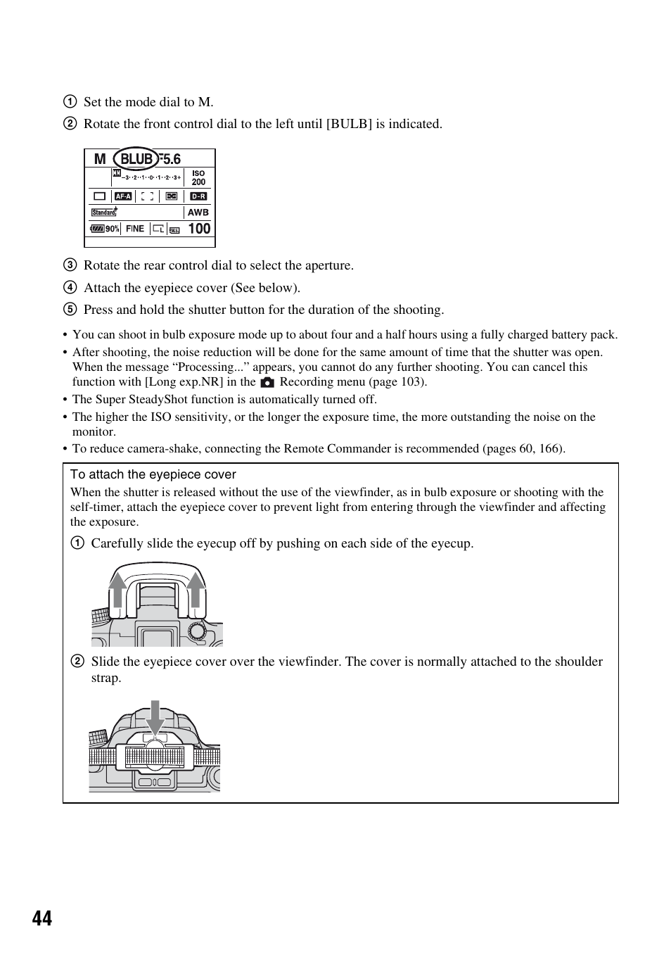 Sony DSLR-A700 User Manual | Page 44 / 179