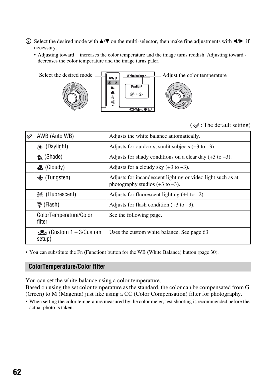 Sony DSLR-A700 User Manual | Page 62 / 179