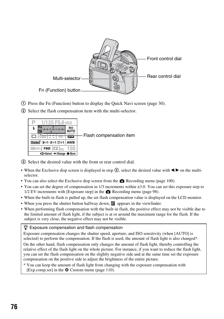 Sony DSLR-A700 User Manual | Page 76 / 179