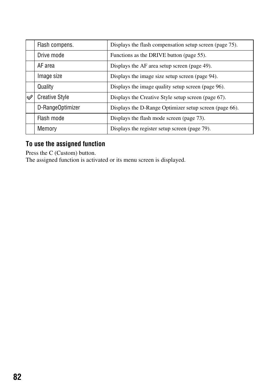 Sony DSLR-A700 User Manual | Page 82 / 179