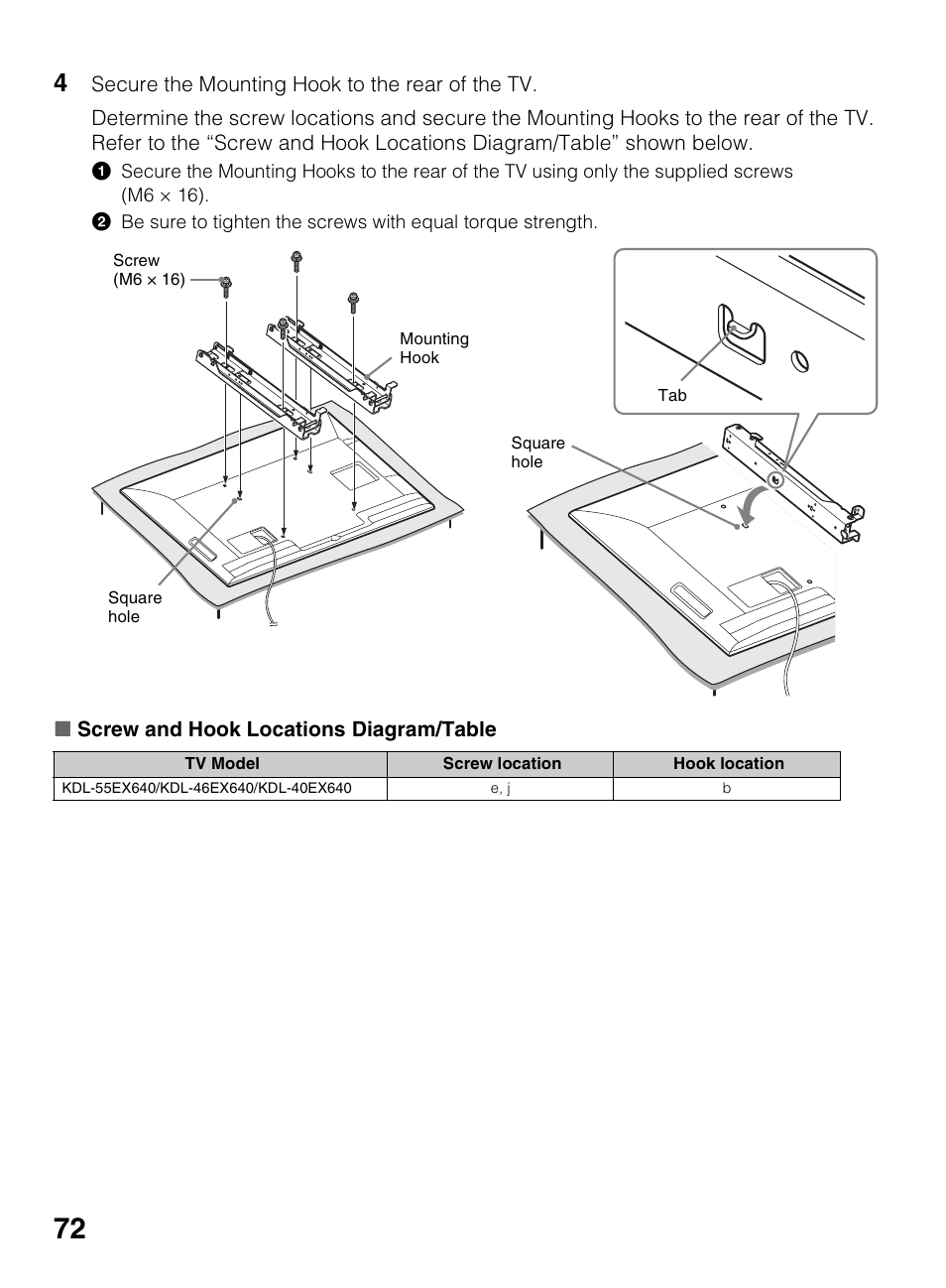 Sony KDL-46EX640 User Manual | Page 72 / 88