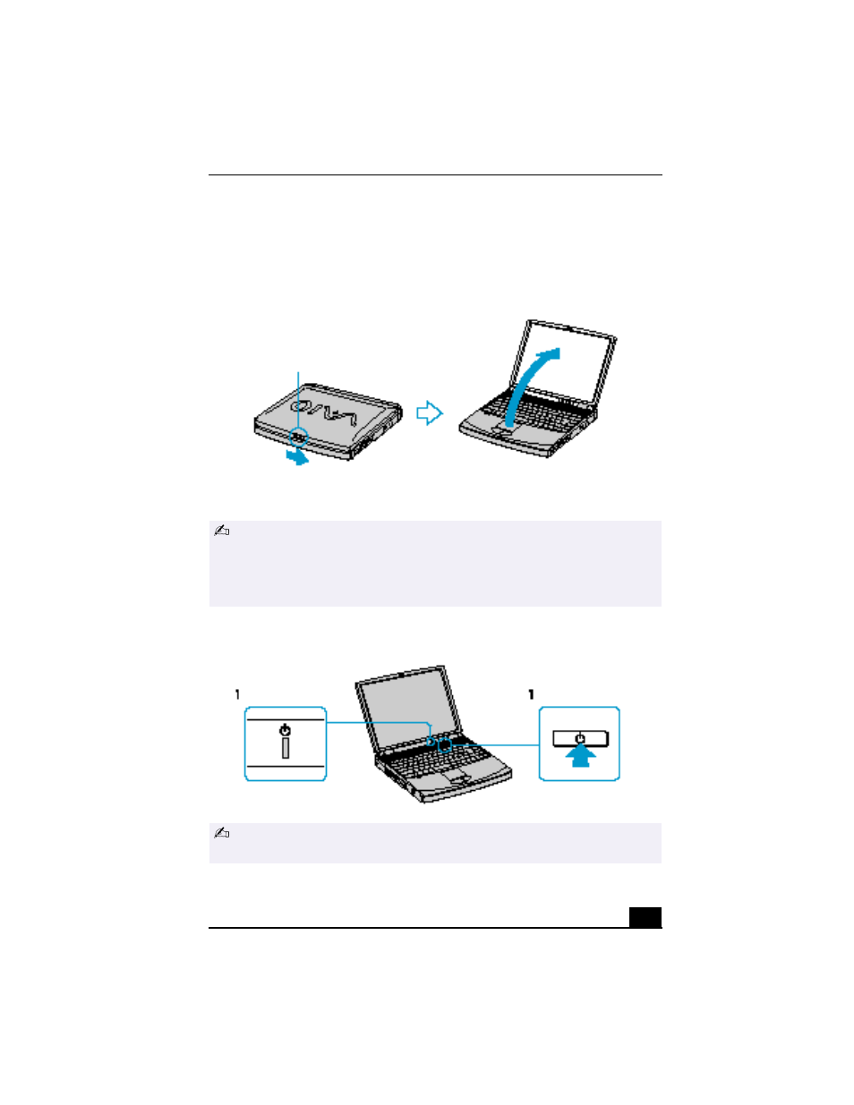 Starting your computer | Sony PCG-FX150 User Manual | Page 31 / 136