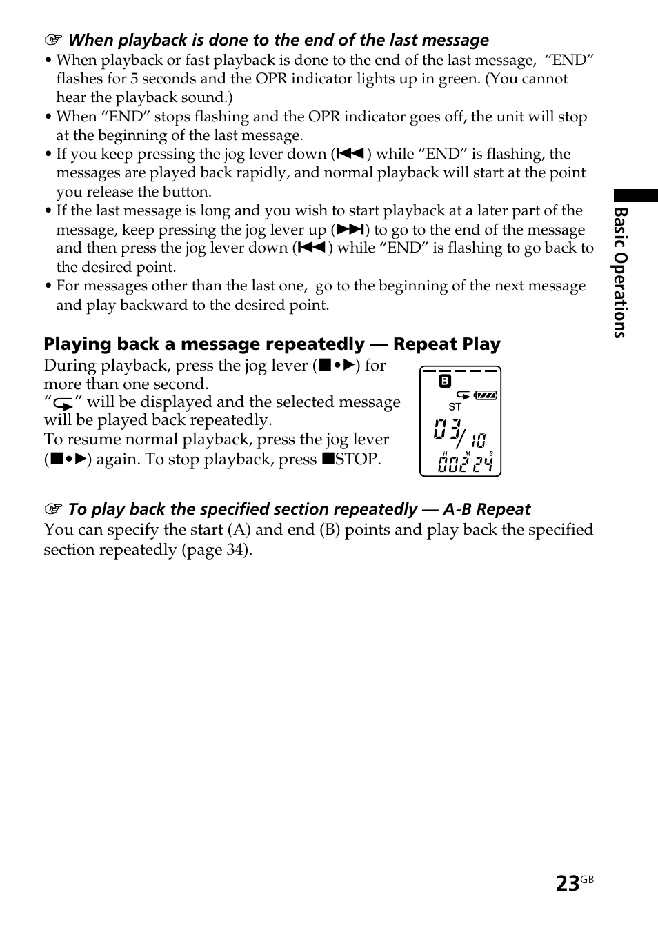 Sony ICD-ST25VTP User Manual | Page 23 / 72