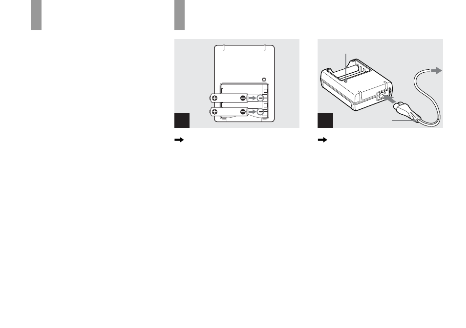 Getting started, Preparing batteries, Charging the batteries | Preparing batteries charging the batteries | Sony DSC-U50 User Manual | Page 10 / 92