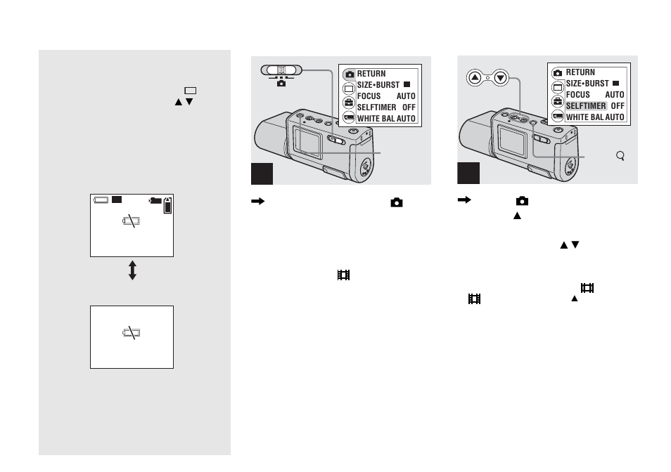 Using the self-timer, Lcd screen display during shooting | Sony DSC-U50 User Manual | Page 22 / 92