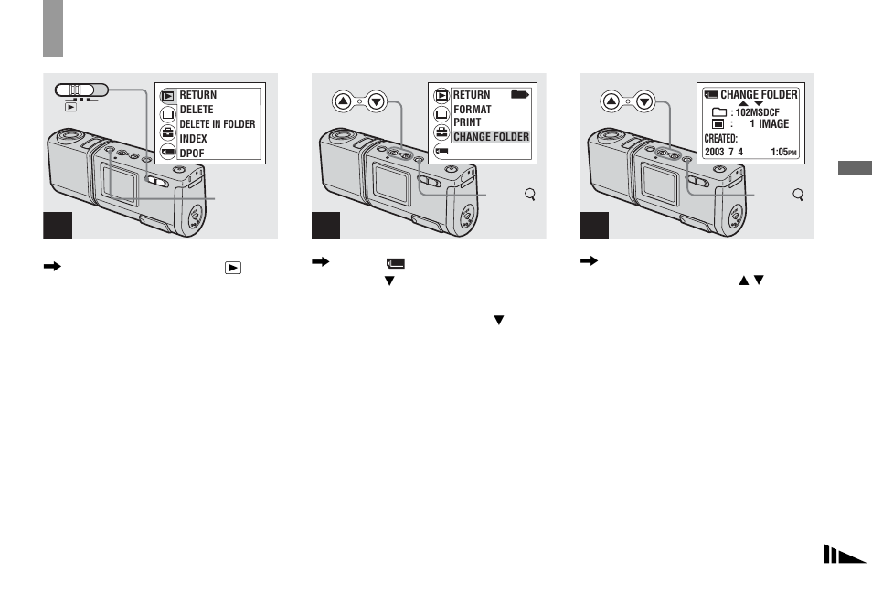 Selecting the folder and playing back, Images — folder | Sony DSC-U50 User Manual | Page 37 / 92