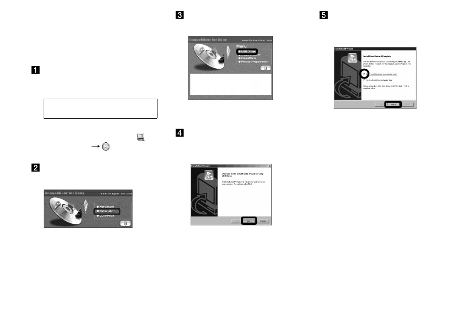 Installing the usb driver | Sony DSC-U50 User Manual | Page 54 / 92