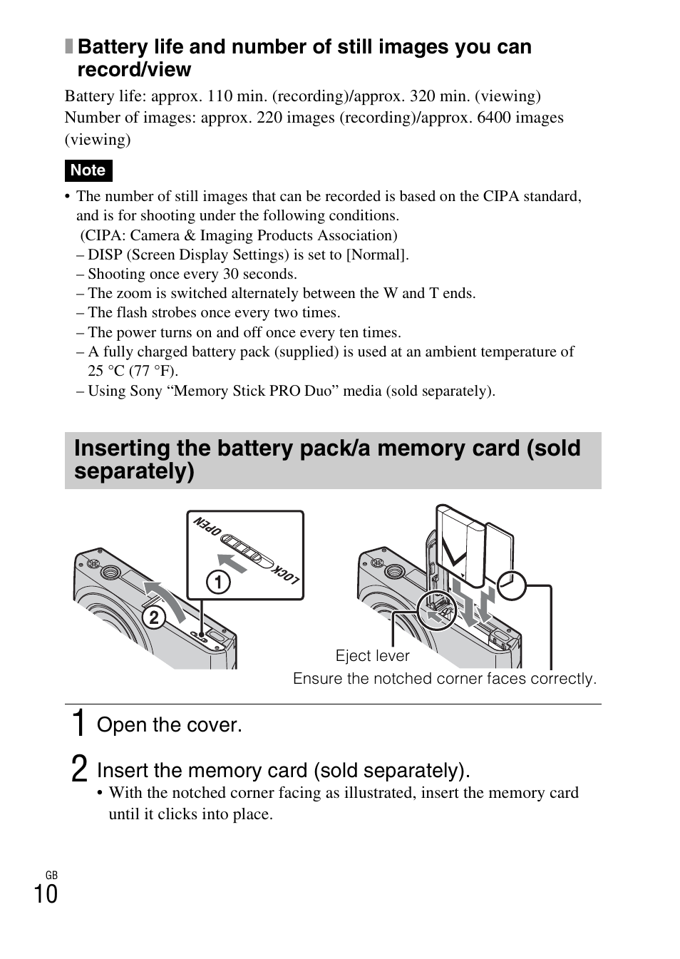 Sony DSC-W510 User Manual | Page 10 / 48