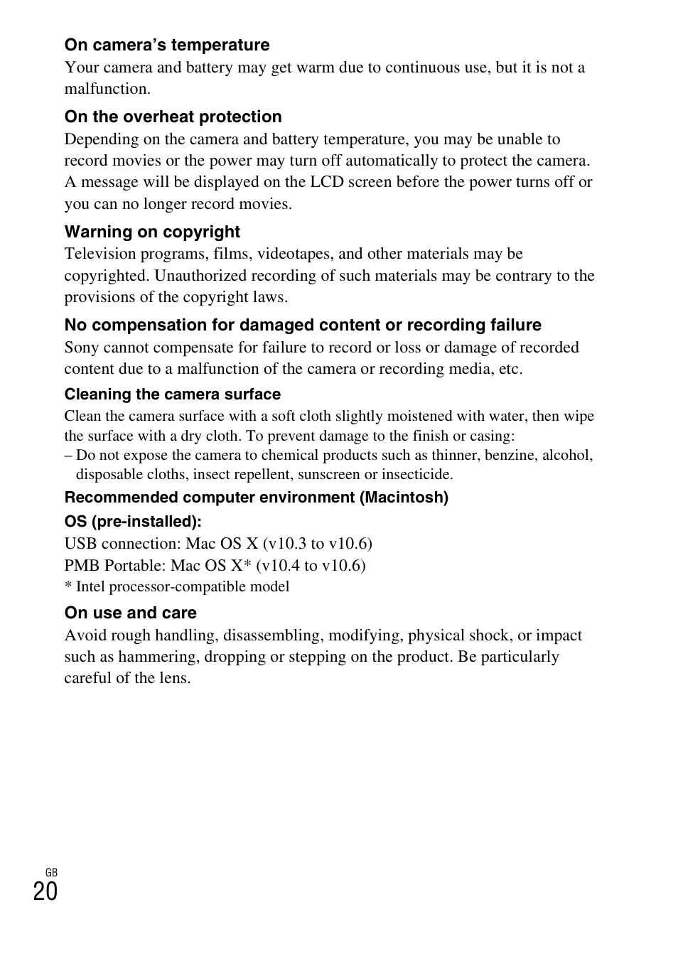 Sony DSC-W510 User Manual | Page 20 / 48