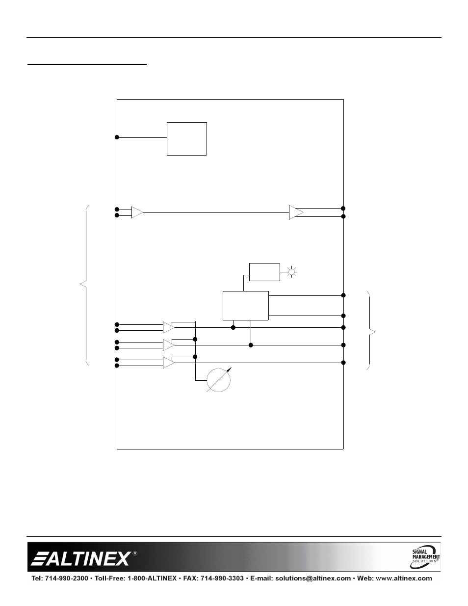 Diagram 2: internal view, Special application | Altinex TP115-111 User Manual | Page 7 / 9