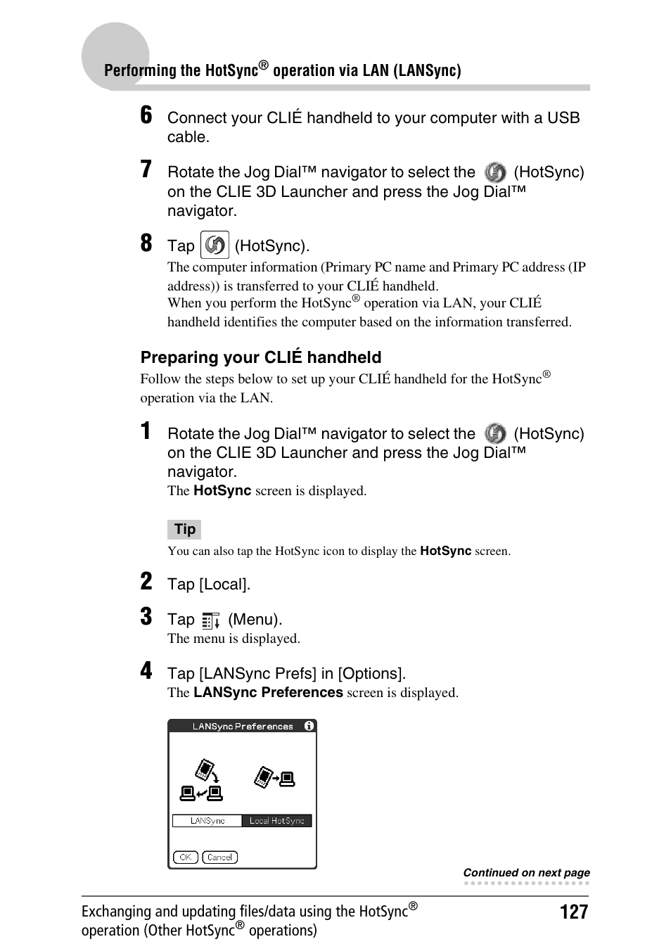 Sony PEG-UX40 User Manual | Page 127 / 197