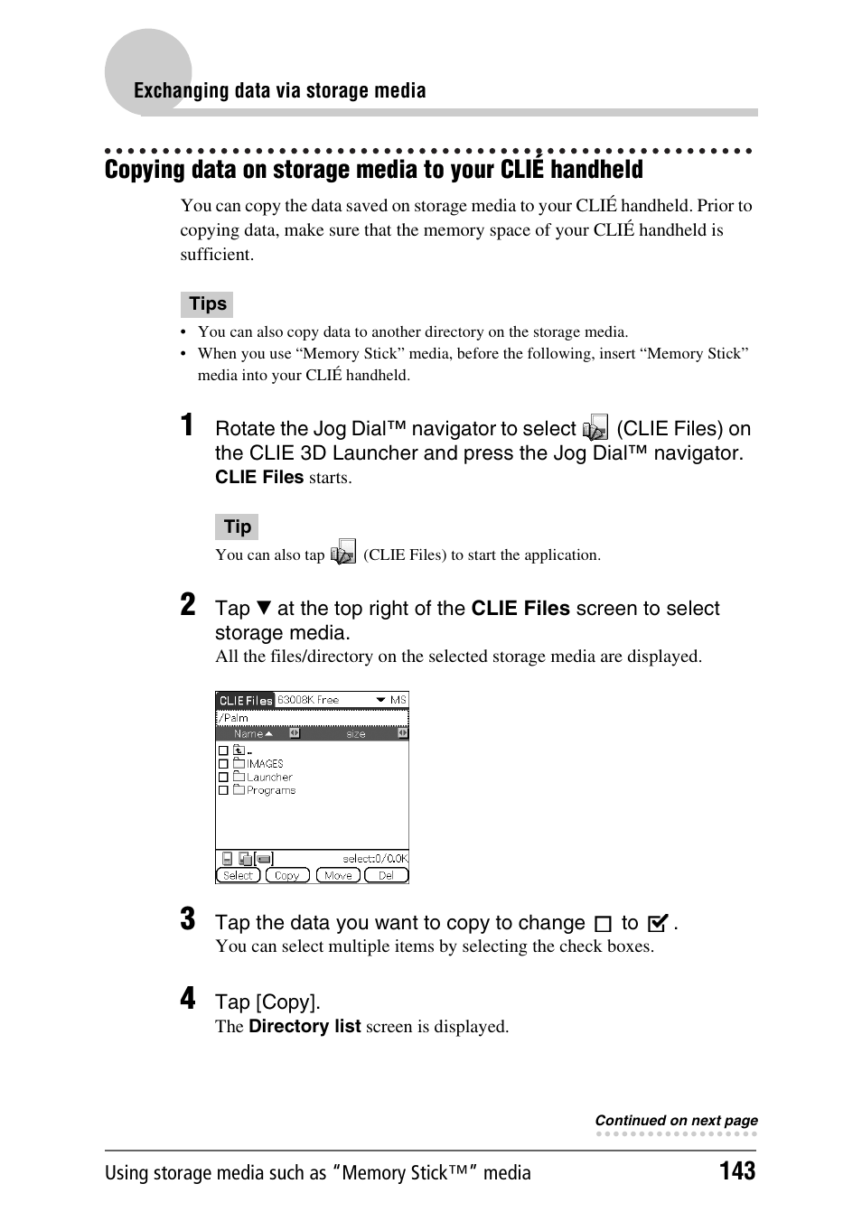 Sony PEG-UX40 User Manual | Page 143 / 197