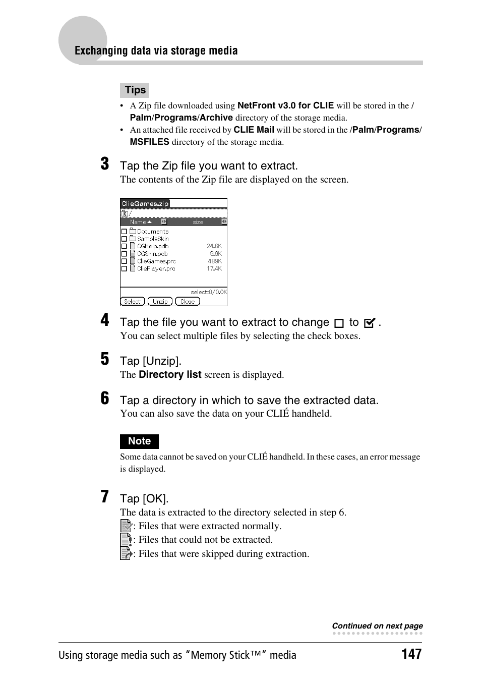 Sony PEG-UX40 User Manual | Page 147 / 197