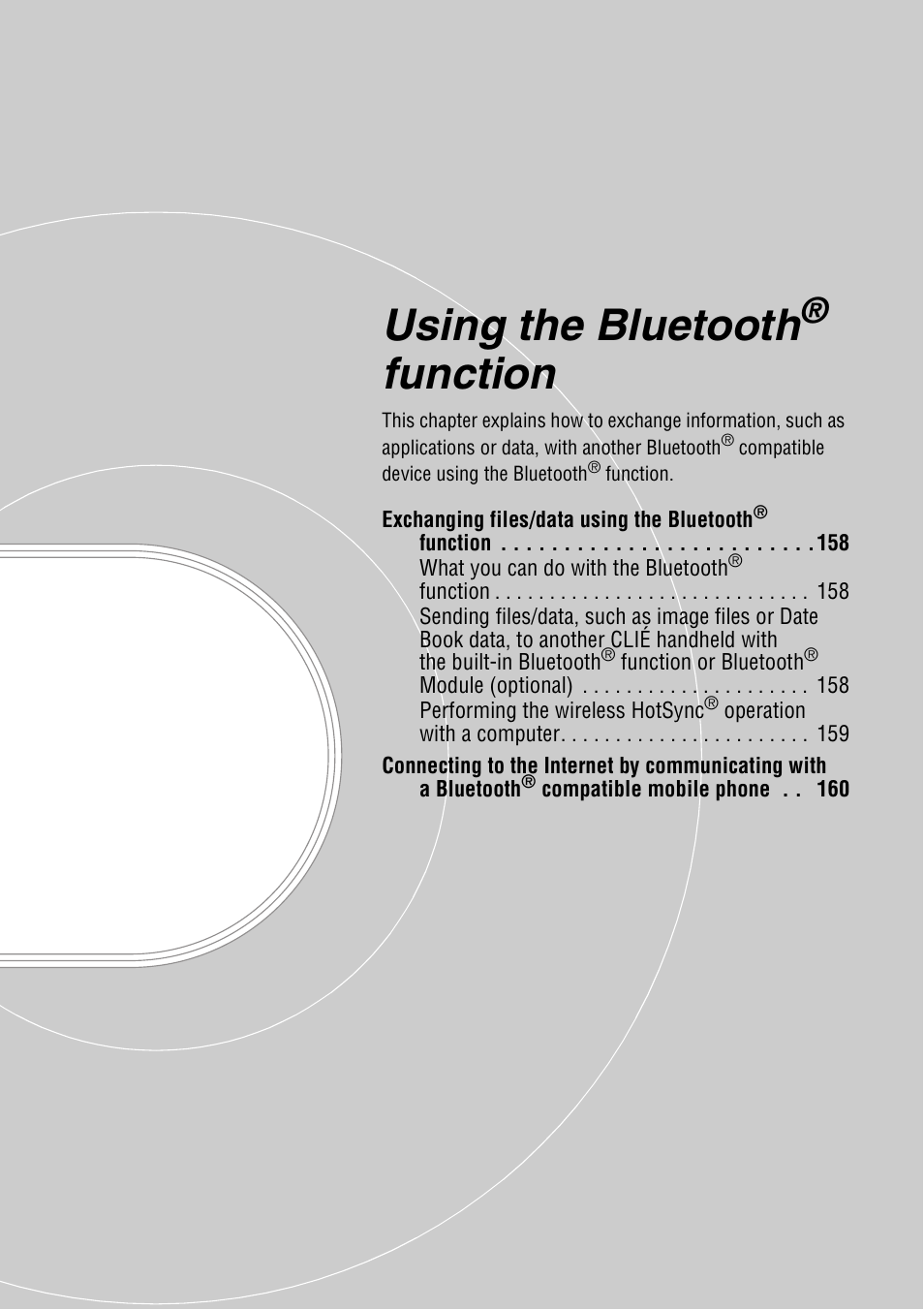 Using the bluetooth® function, Using the bluetooth, Function | Sony PEG-UX40 User Manual | Page 157 / 197