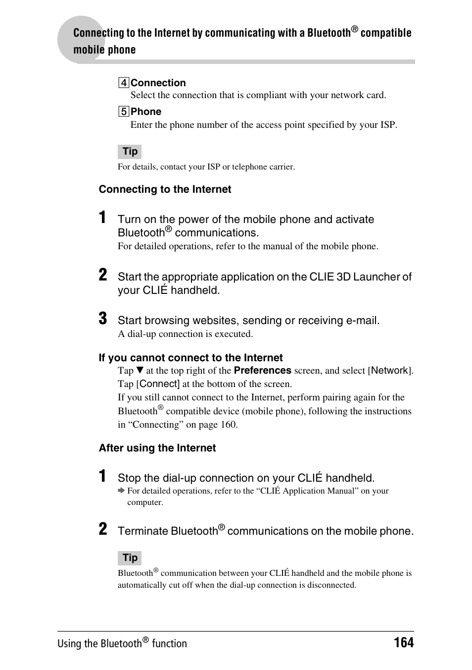 Sony PEG-UX40 User Manual | Page 164 / 197