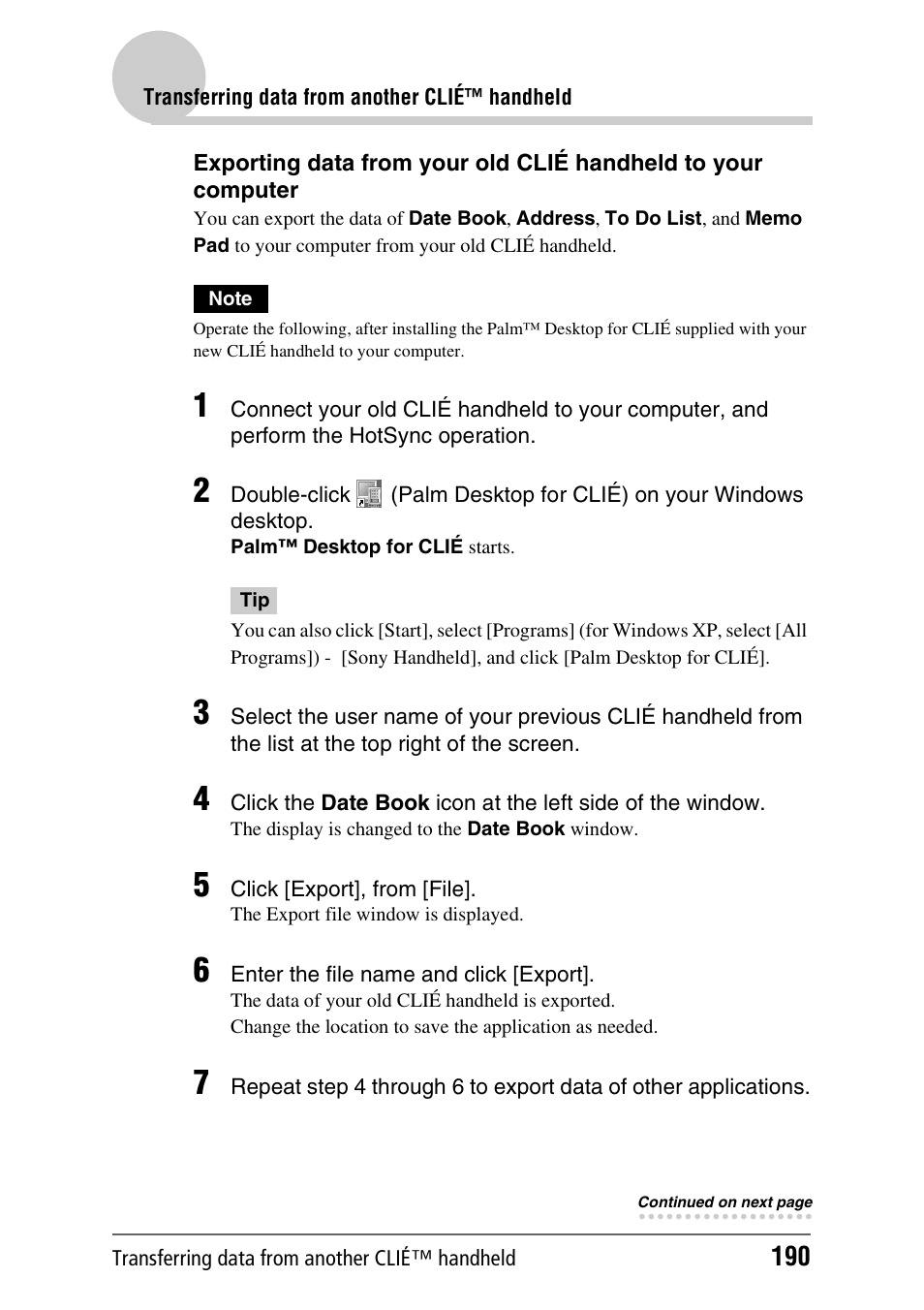 Sony PEG-UX40 User Manual | Page 190 / 197