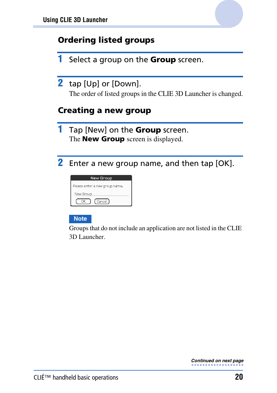 Sony PEG-UX40 User Manual | Page 20 / 197