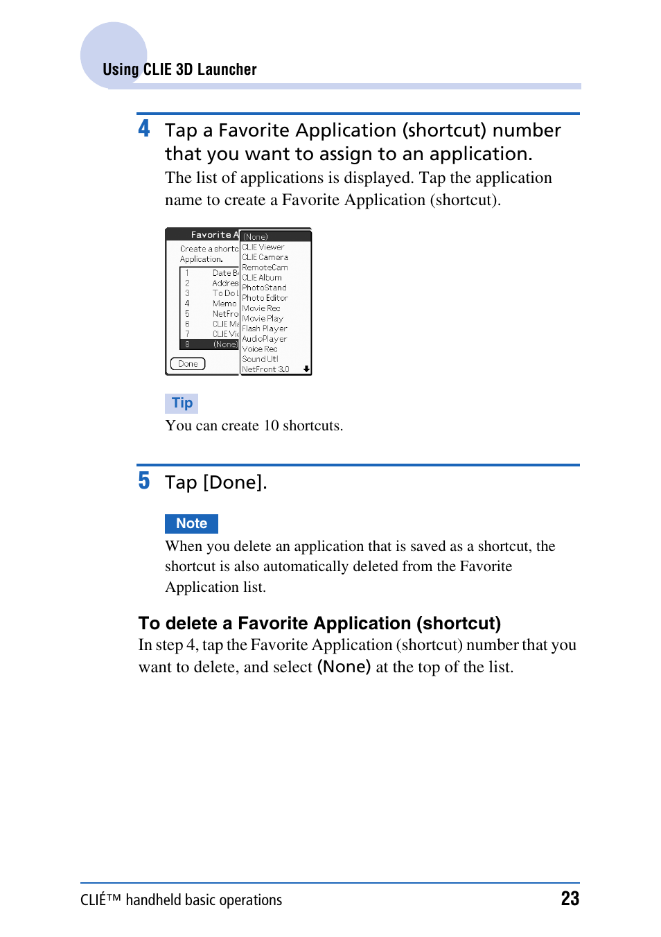 Sony PEG-UX40 User Manual | Page 23 / 197