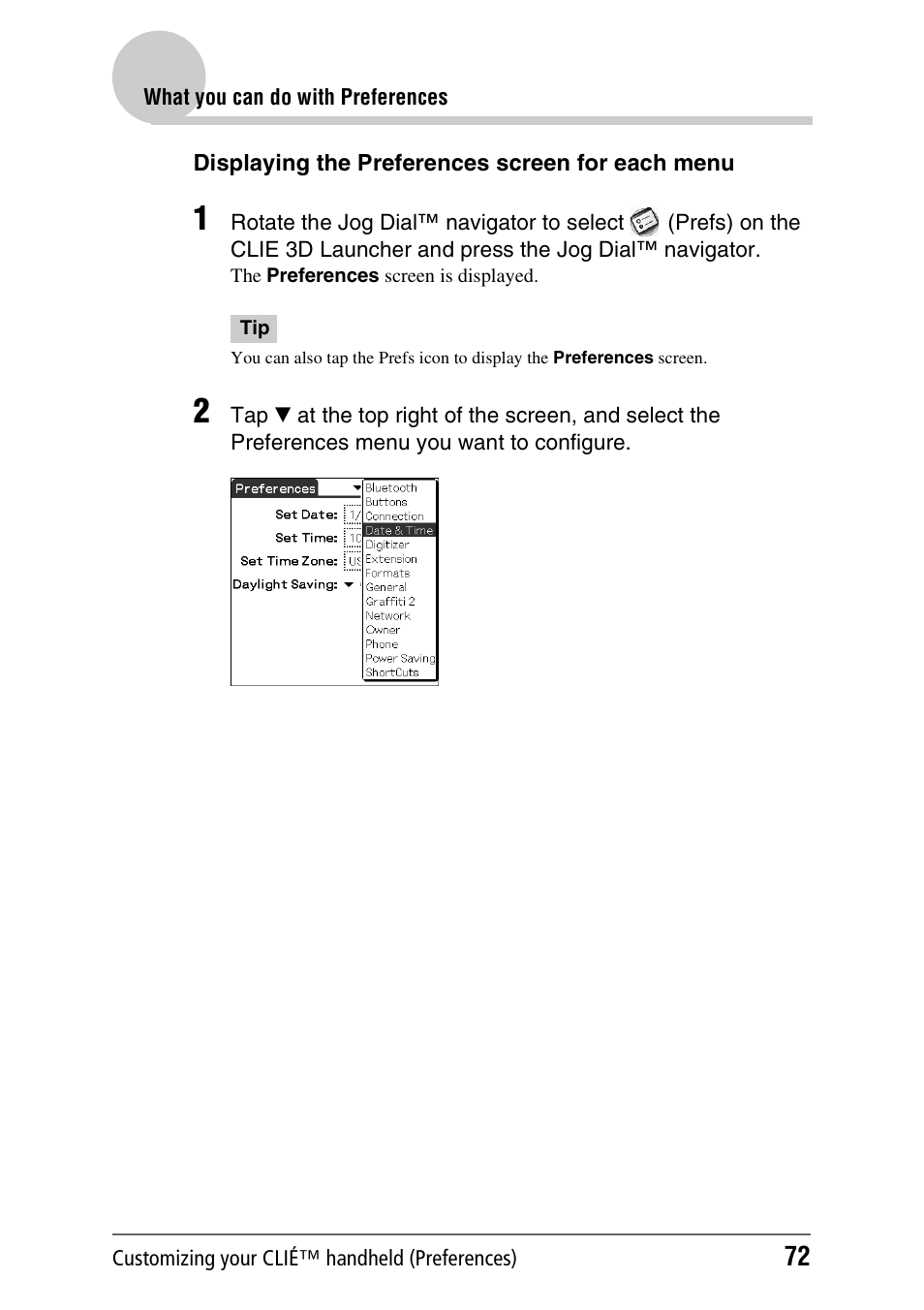 Sony PEG-UX40 User Manual | Page 72 / 197