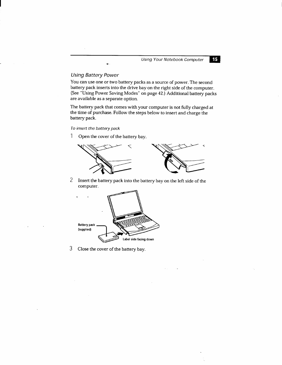 Using battery power | Sony PCG-808 User Manual | Page 27 / 144