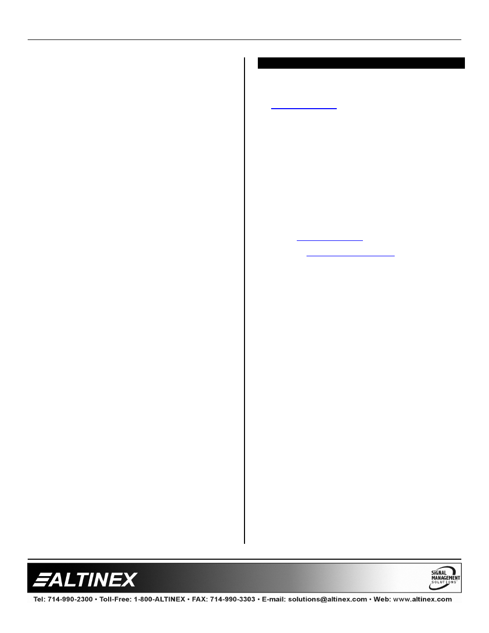 Multitasker | Altinex MT113-100 User Manual | Page 24 / 24