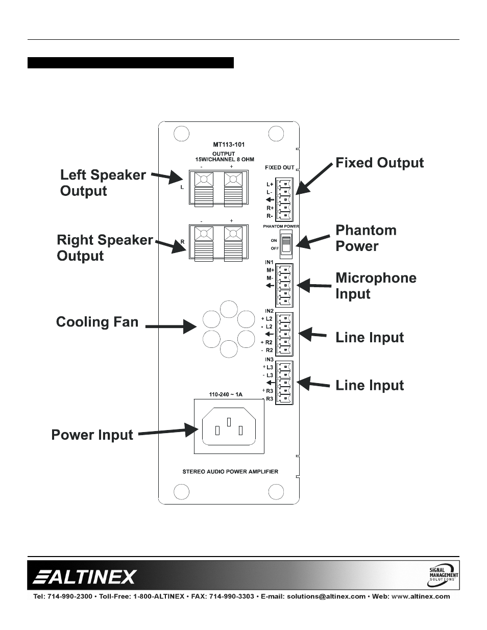 Multitasker | Altinex MT113-100 User Manual | Page 5 / 24