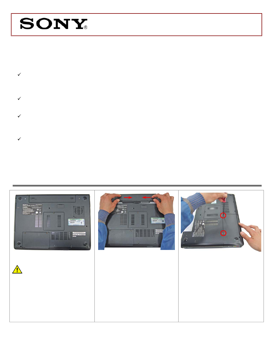 Sony VGN-FJ270P User Manual | 2 pages