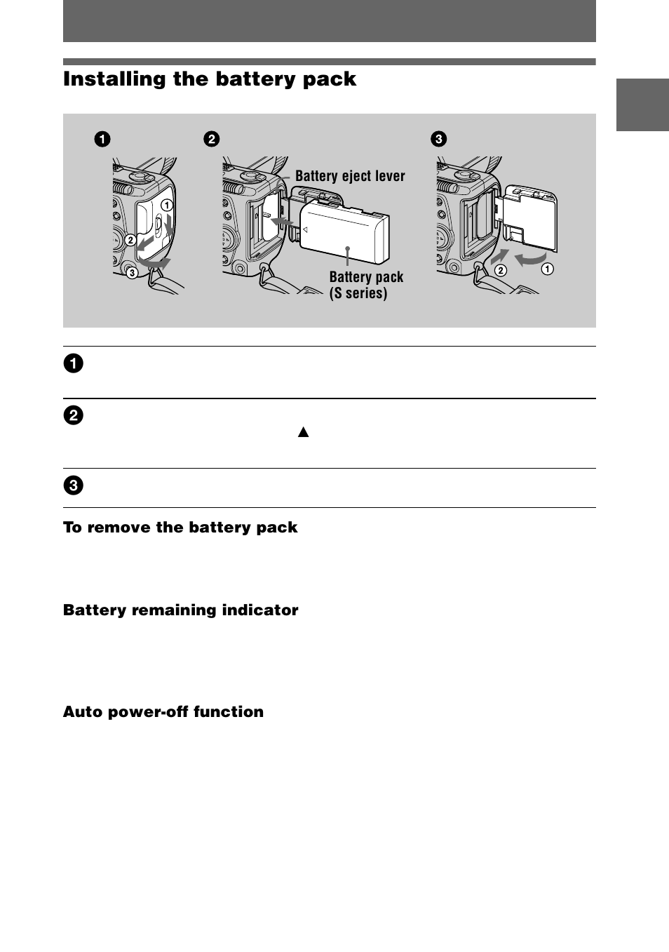 Installing the battery pack, Ver (11), 11 installing the battery pack | Sony DSC-F505V User Manual | Page 11 / 68