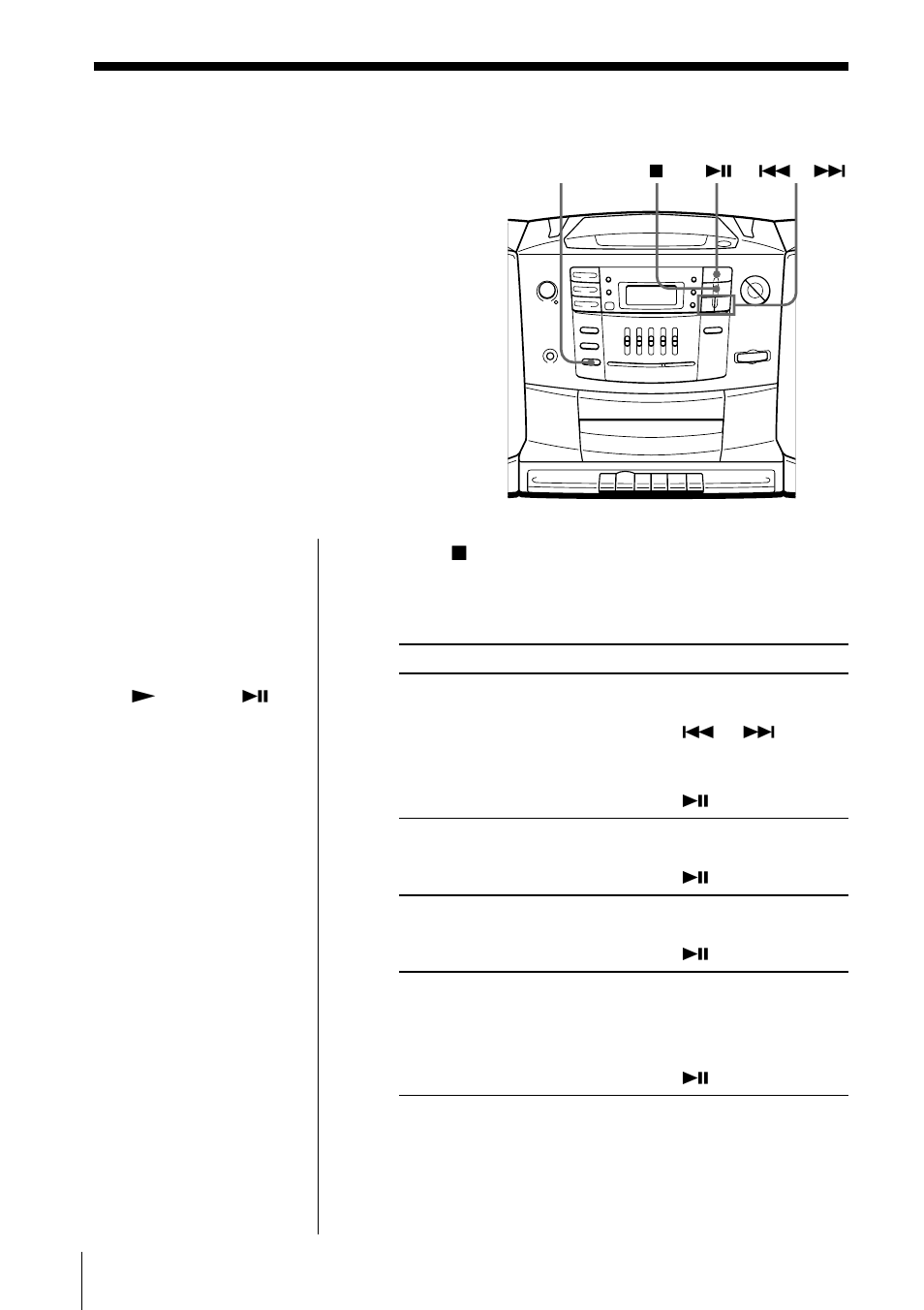 Playing tracks repeatedly | Sony CFD-Z550 User Manual | Page 14 / 36