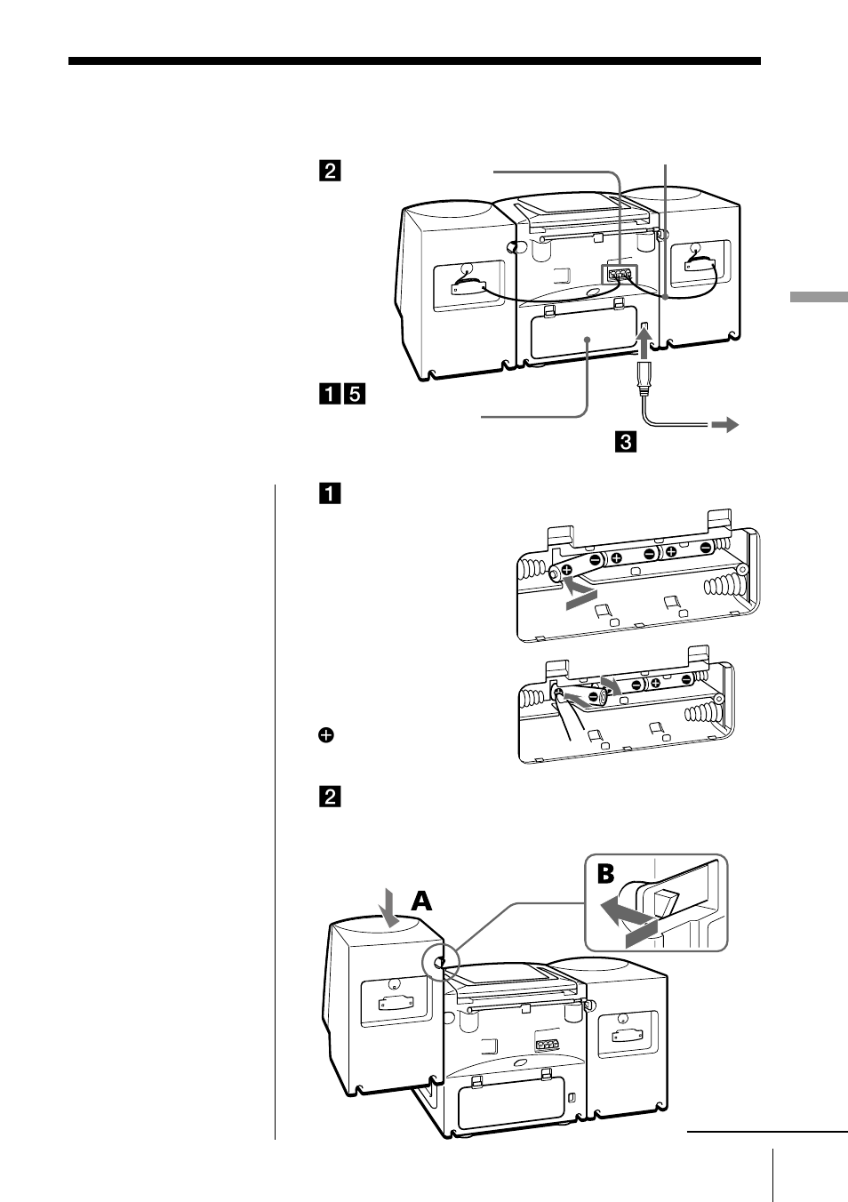Hooking up the system | Sony CFD-Z550 User Manual | Page 23 / 36