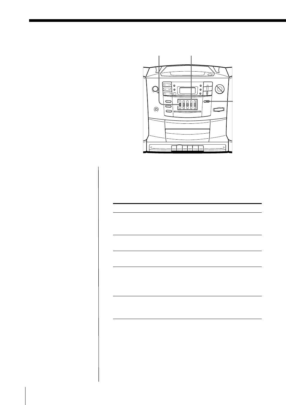 Selecting the audio emphasis | Sony CFD-Z550 User Manual | Page 26 / 36