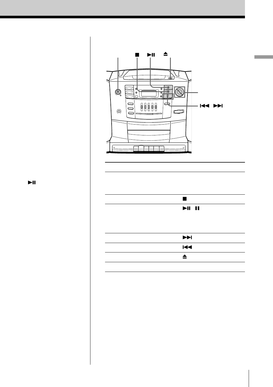 Basic operations 5 | Sony CFD-Z550 User Manual | Page 5 / 36